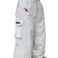 White Classic Baggy Snow Pants (TPU)