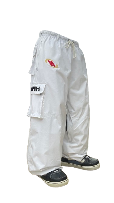 White Classic Baggy Snow Pants (TPU)