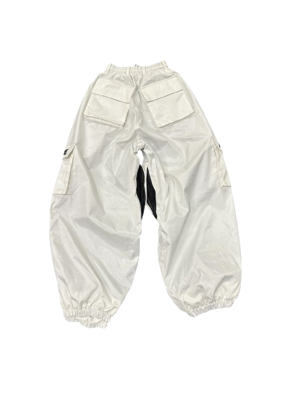 White CORTEX Baggy Snow Pants