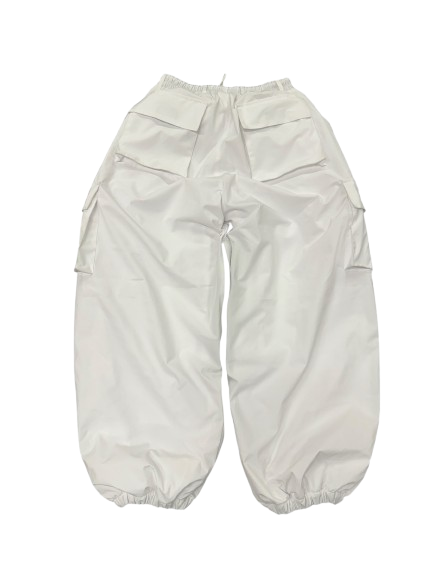 White Classic Baggy Snow Pants (TPU)